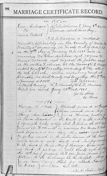 Anderson, Hans (Minnie Gabriel) (9 Jan 1881)