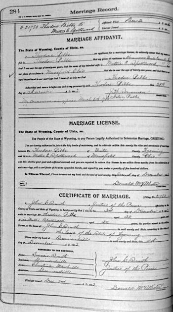 Bibbs, Theodore (Mattie E. Spottswood) (3 Dec 1903)
