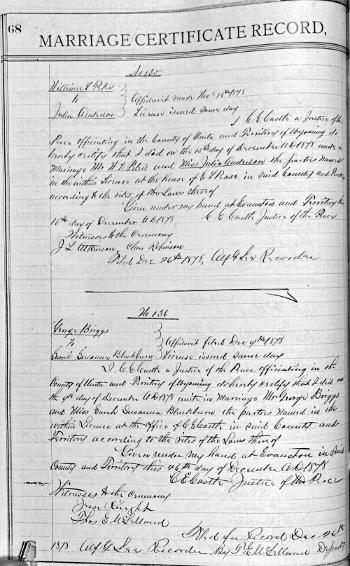 Briggs, George (SarahSusanna Blackburn) (4 Dec 1878)