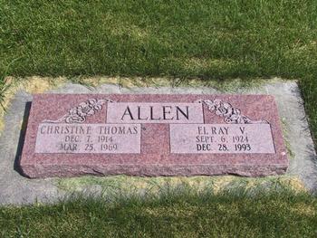 Allen, Elray V (Christine Thomas)