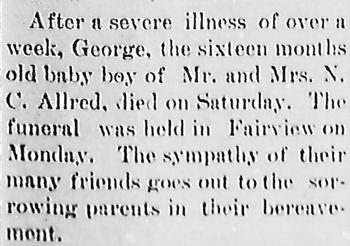 Allred, George (baby) (i 14 Feb 1908)