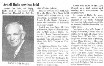 Balls, Ardell Dee (24 Jul 1985)