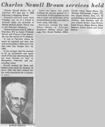 Brown, Charles Newell (9 Jan 1988)