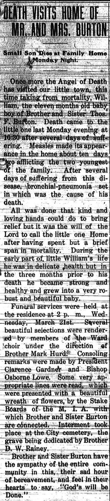 Burton, William (i 23 Mar 1917)