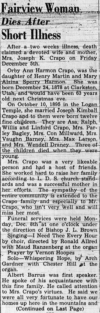 Crapo, Orby Ann Harmon (5 Dec 1941) (1)