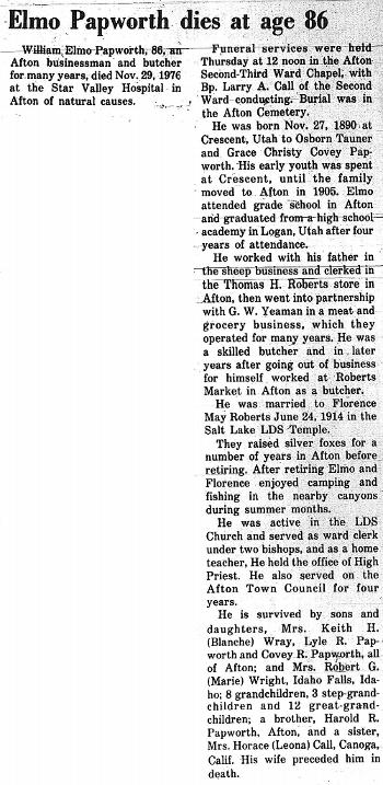 Papworth, William Elmo (29 Nov 1976)