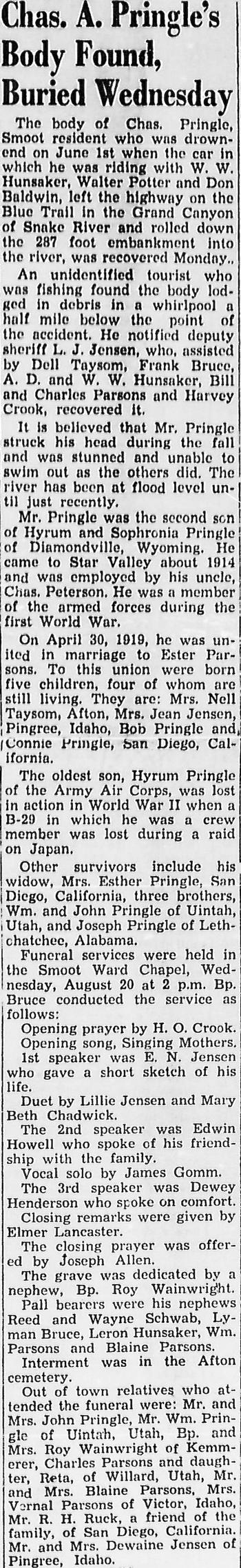 Pringle, Charles A. (2) (i 21 Aug 1947)
