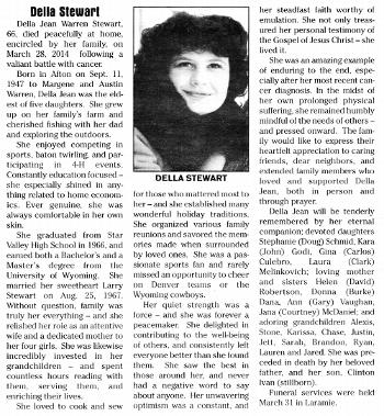 Stewart, Della Jean Warren (28 Mar 2014)