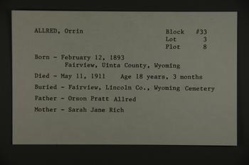 Allred, Orrin
