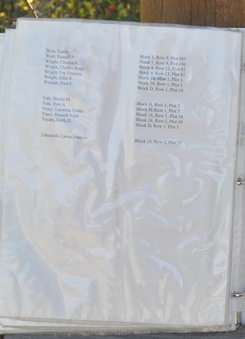 28. Plot Directory (Aspen Hill)