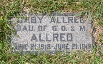 Allred, (Baby daughter of G.O. Allred) (Randolph)