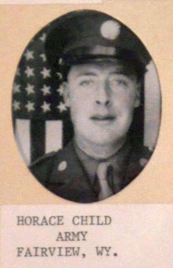 Child, Horace, Army, Fairview, Wyoming