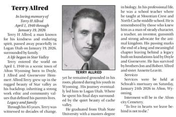 Allred, Terry H. d. 19 Jan 2026
