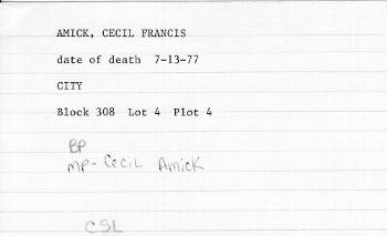 Amick, Cecil Francis (7-13-77)