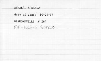Annala, A Wanio (10-24-17) (Dianmondville)