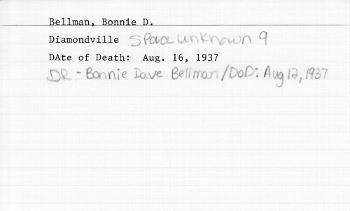 Bellman, Bonnie D. (16 Aug 1937) (Diamondville)