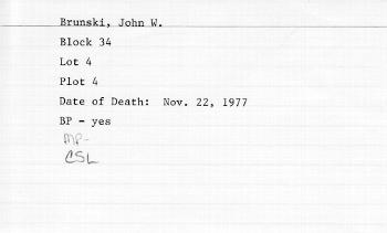 Brunski, John W. (22 Nov 1977)